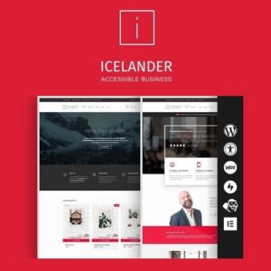 Icelander - Accessible Business Portfolio & WooCommerce WordPress Theme